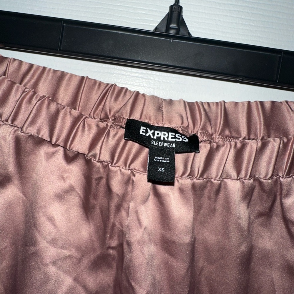 Express Satin Ruffle Sleep Shorts - Picture 4 of 5